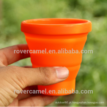 FMP-319 200 ml silicone retrátil caneca Outdoor dobramento copo copo de água portátil